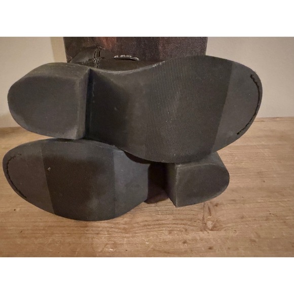 Harley-Davidson Womens Black Leather Rhinestone Studded Harness Boots Size 6 - Picture 8 of 9